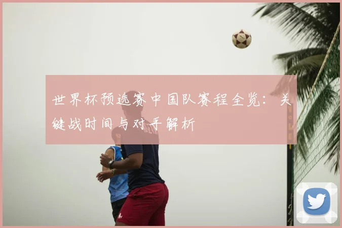 世界杯预选赛中国队赛程全览：关键战时间与对手解析